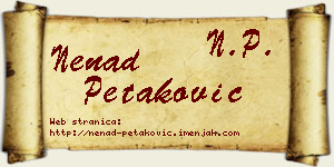 Nenad Petaković vizit kartica